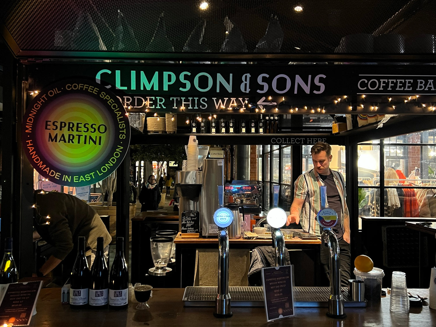 Climpson & Sons bar on tap