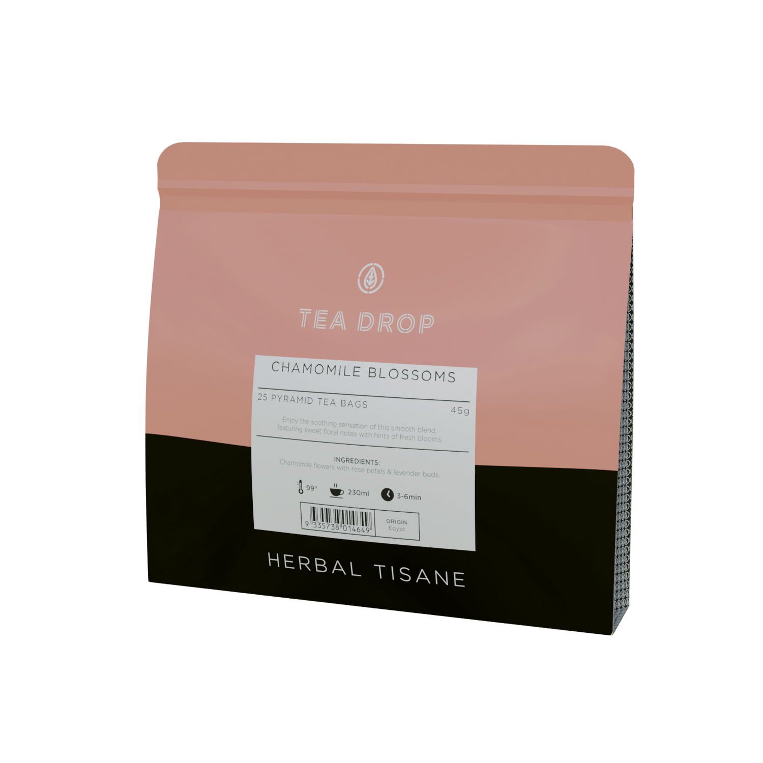 tea bags chamomile blossoms