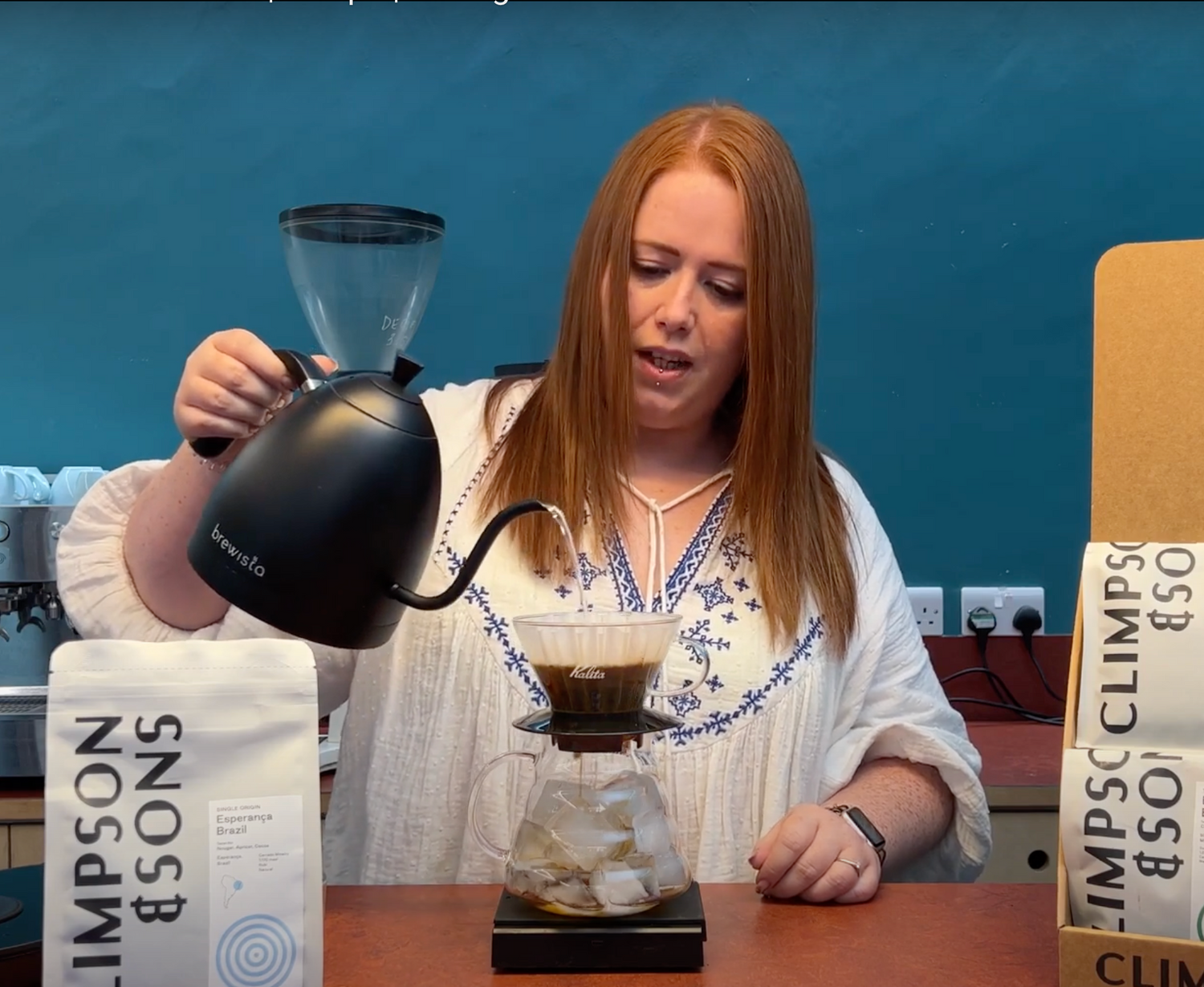 Brewing Iced Coffee with a Kalita