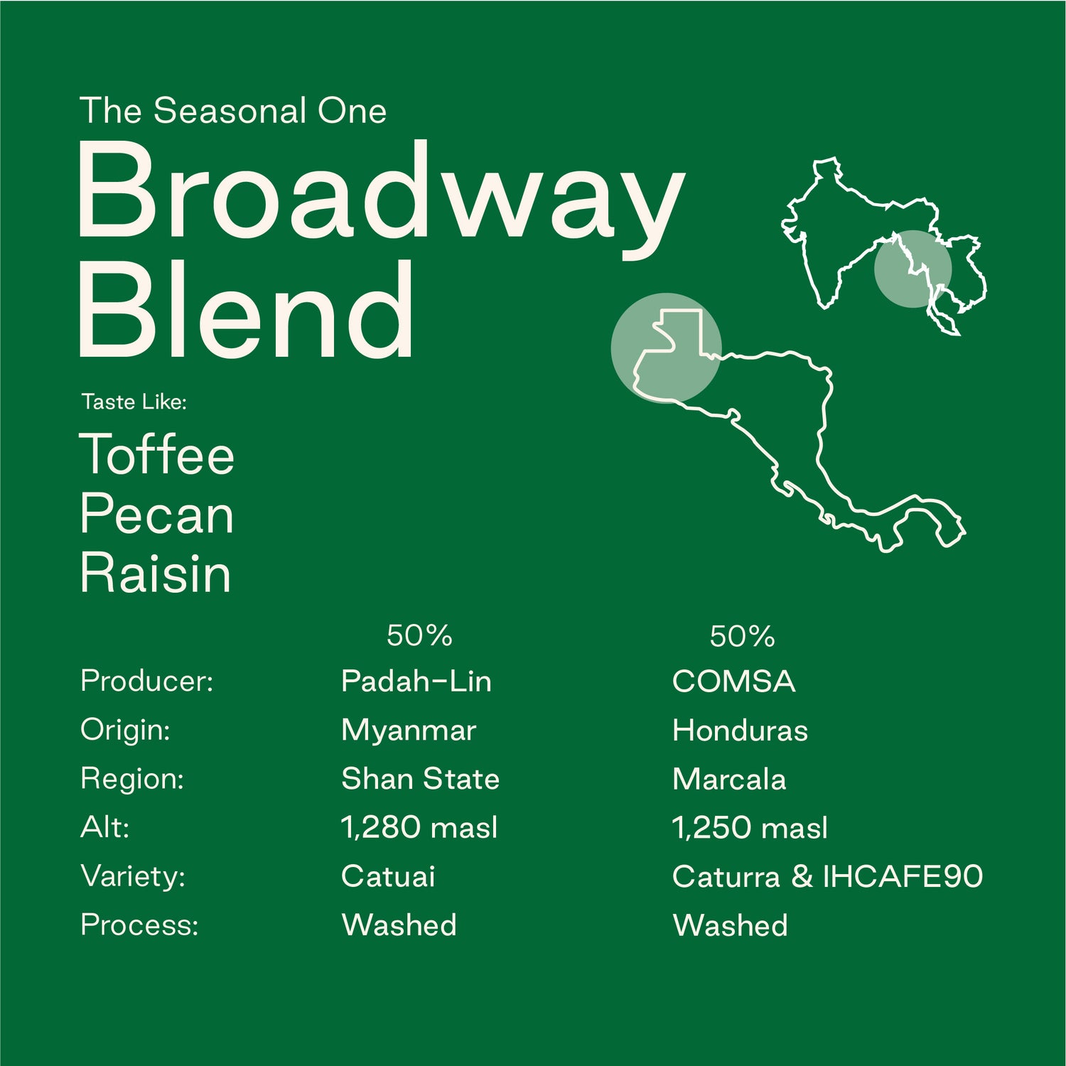 Broadway Blend: Myanmar & Honduras - Climpson & Sons