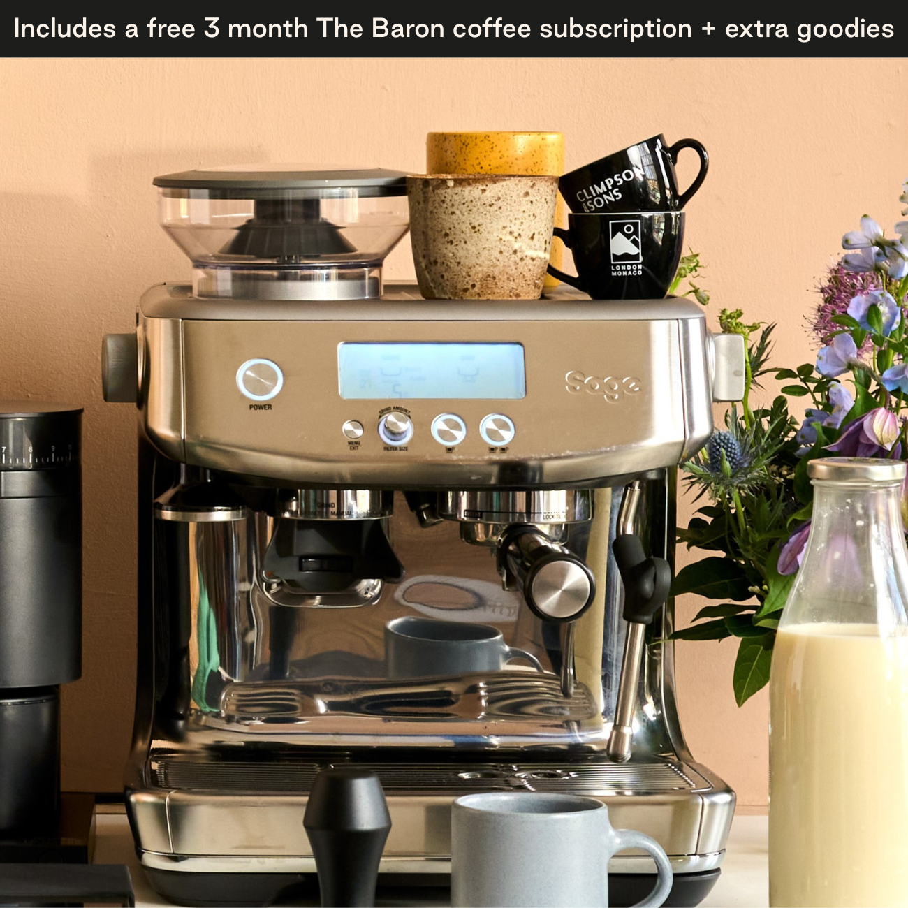 Sage Barista Pro Home Espresso Machine Order Online Climpson