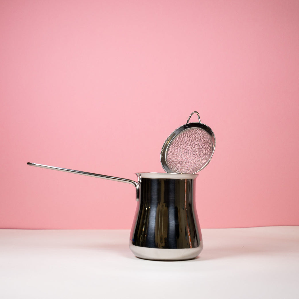 Chai pot and strainer