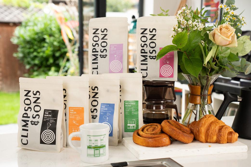 Coffee bag and pastries