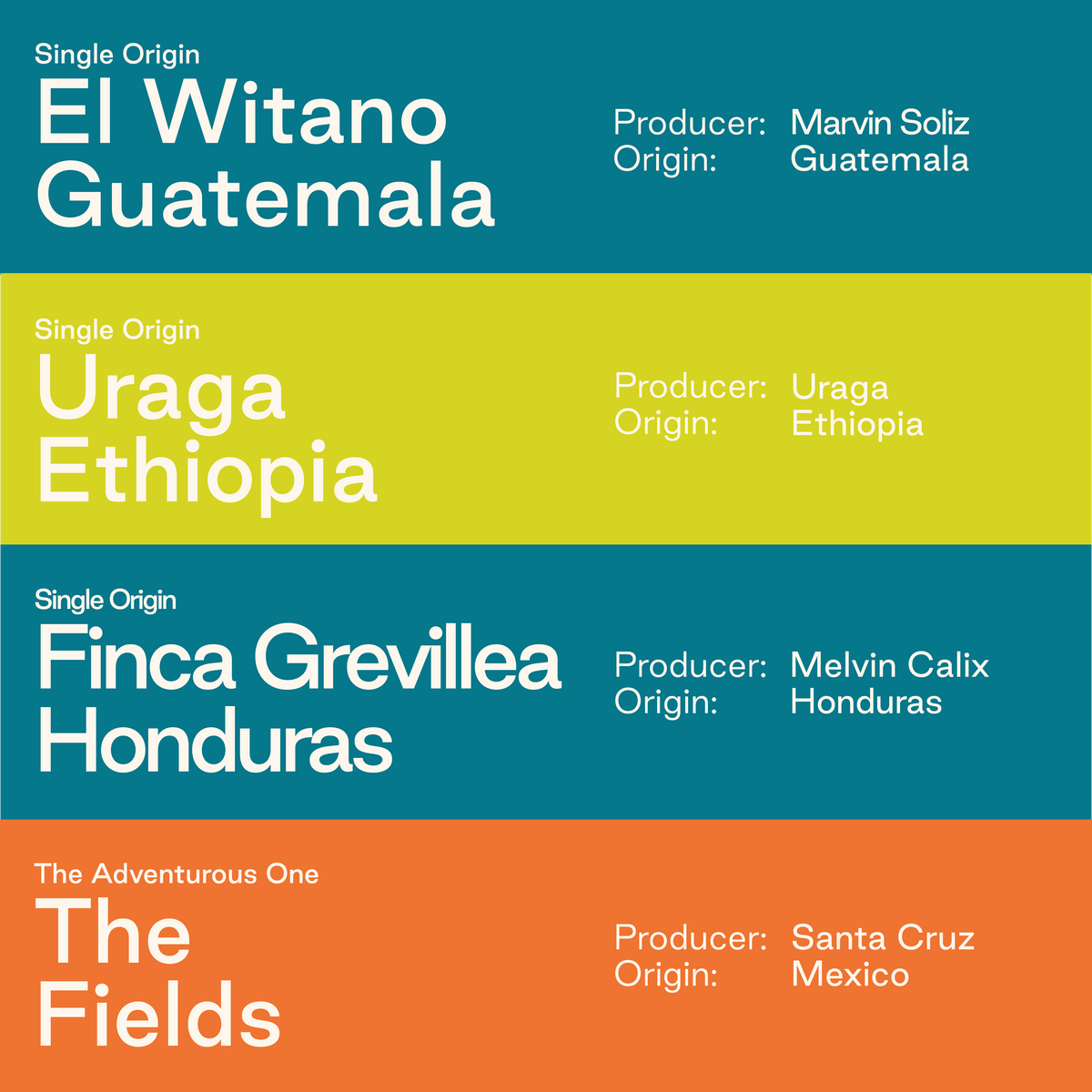 Sampler Pack: Single Origin Filter Coffees