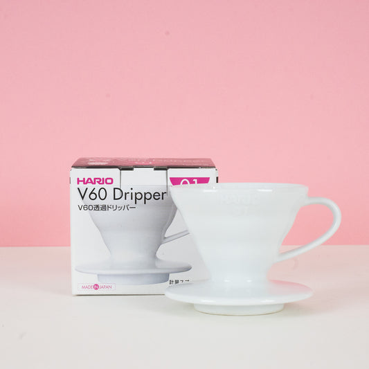 Hario V60 Dripper 01, Ceramic - Climpson & Sons