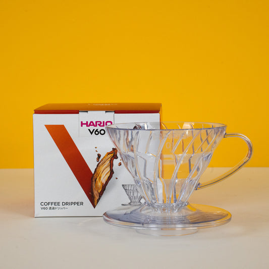 Hario V60 Dripper 01, Clear Plastic - Climpson & Sons