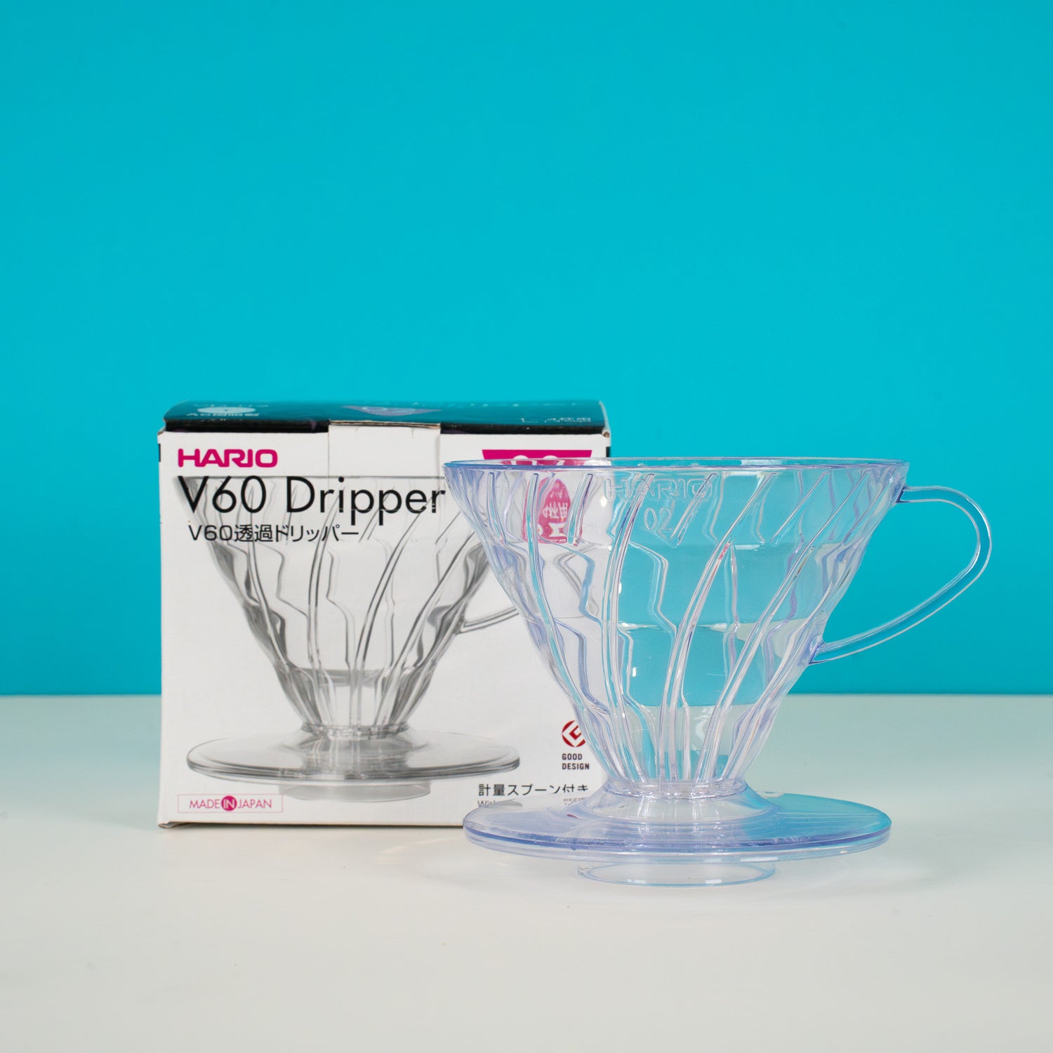 Hario V60 Dripper 02, Clear Plastic