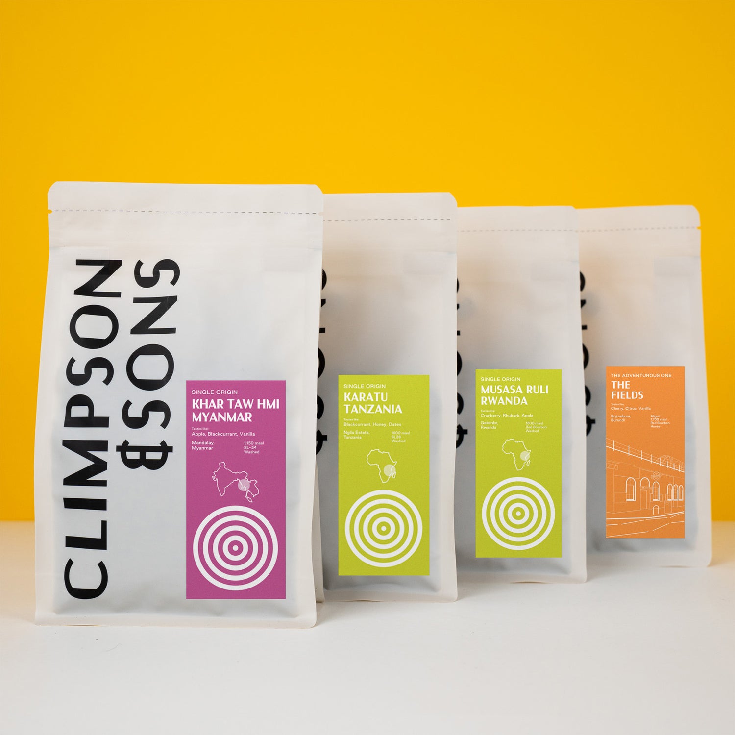 Sampler Pack: Single Origin Filter Coffees - Climpson & Sons