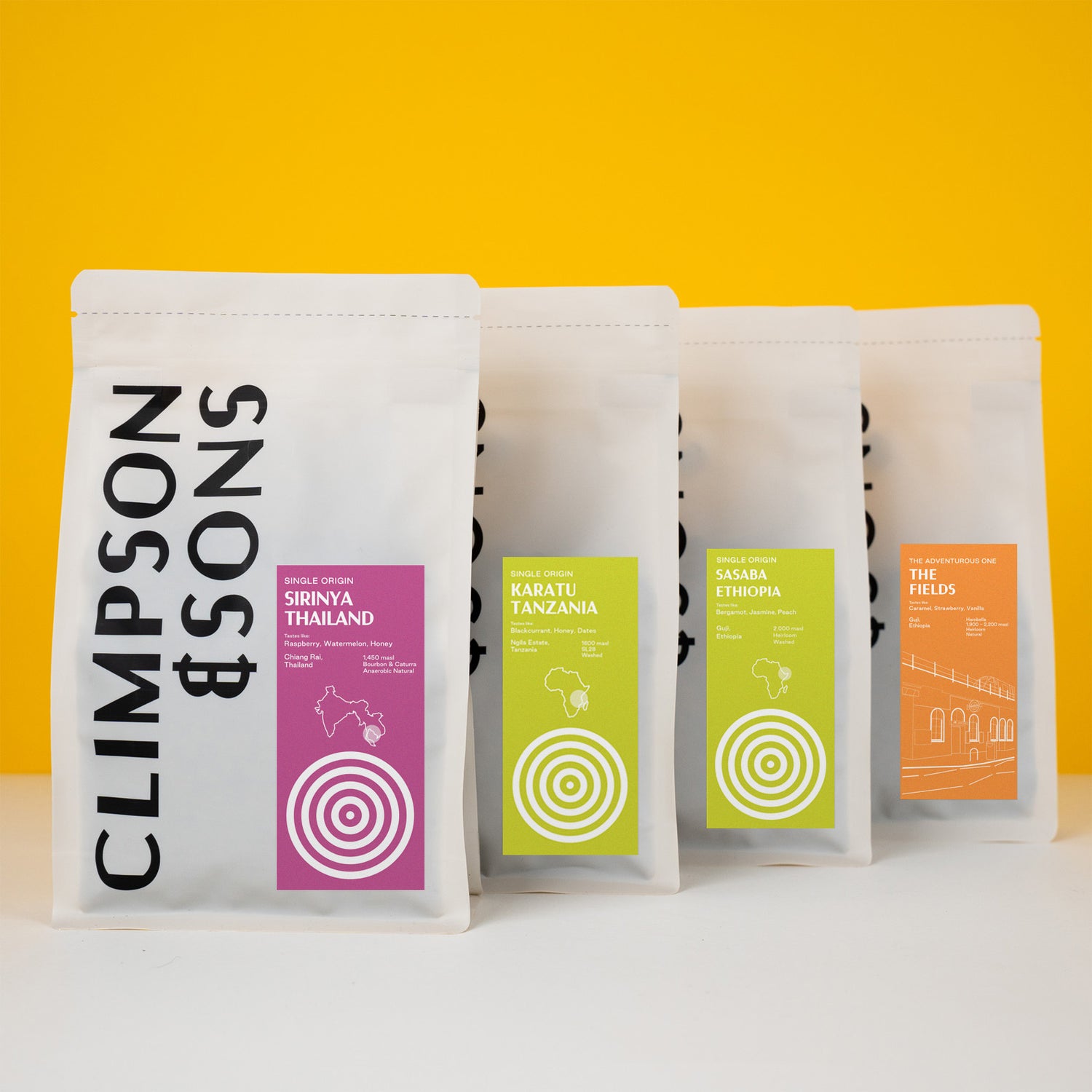 Sampler Pack: Single Origin Filter Coffees - Climpson & Sons