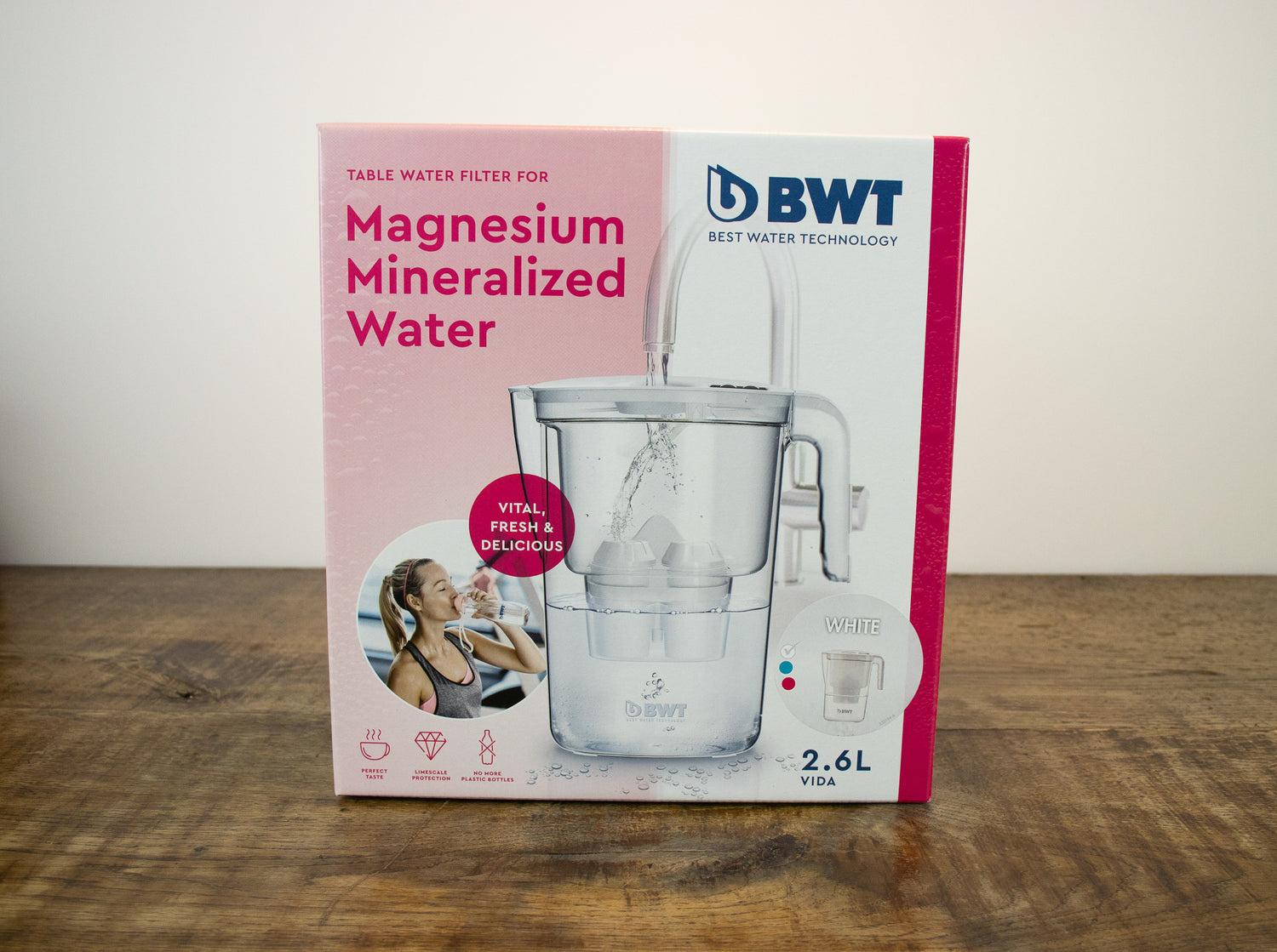 BWT Vida 2.6L Magnesium Mineralized Water Filter Jug (White)
