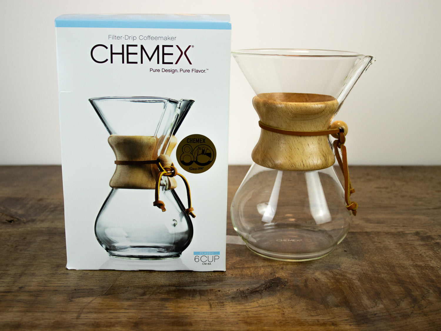 Chemex Coffeemaker, Filter-Drip, Classic, 6 Cup